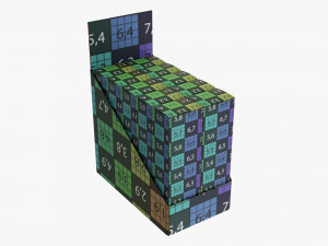 Paper Boxes With Tray Set 02 3D मॉडल