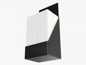 Paper Boxes With Tray Set 03 3D Model