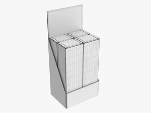 Paper Boxes With Tray Set 03 3D Model