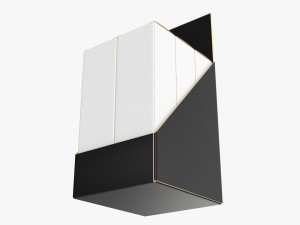 Paper Boxes With Tray Set 04 3D Model