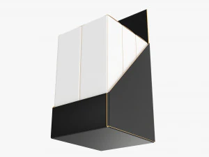 Paper Boxes With Tray Set 04 3D Model