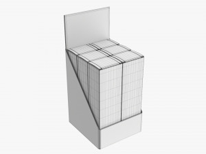 Paper Boxes With Tray Set 04 3D Model