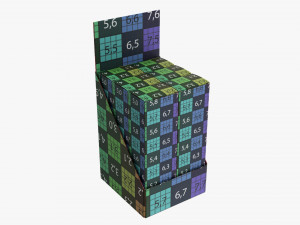 Paper Boxes With Tray Set 04 3D Model