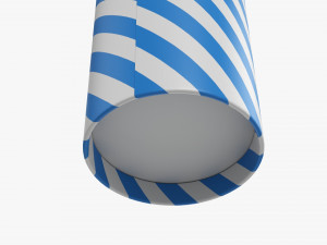 Paper Cold Cup 22 Oz With Paper Flat Lid Modelo 3D