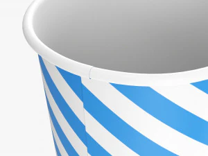 Paper Cold Cup 22 Oz With Translucent Flat Lid 3D Model
