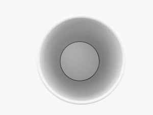Paper Cold Cup 22 Oz With Translucent Flat Lid 3D Model