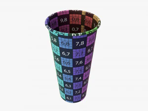 Paper Cold Cup 22 Oz With Translucent Flat Lid 3D Model