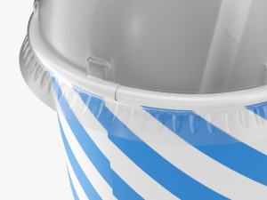 Paper Cold Cup 22 Oz With Translucent Solo Dome Lid 02 3D Модель