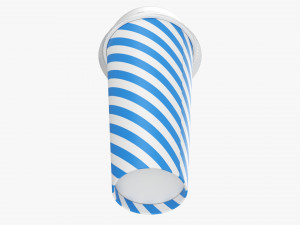 Paper Cold Cup 22 Oz With Translucent Solo Dome Lid 02 3D Модель