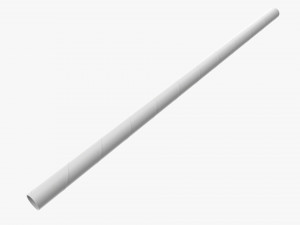 Paper Cold Cup Straw White Modelo 3D
