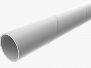 Paper Cold Cup Straw White 3Dモデル