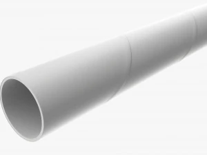 Paper Cold Cup Straw White 3D Model