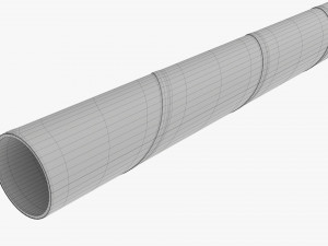 Paper Cold Cup Straw White 3Dモデル