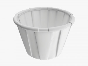 Paper Souffle Portion Cup 3D Model