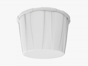 Paper Souffle Portion Cup Model 3D