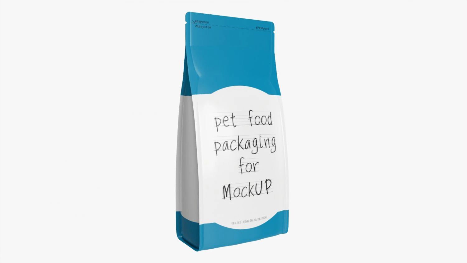 Pet Food Packaging 01 3D Model .c4d .max .obj .3ds .fbx .stl .blend