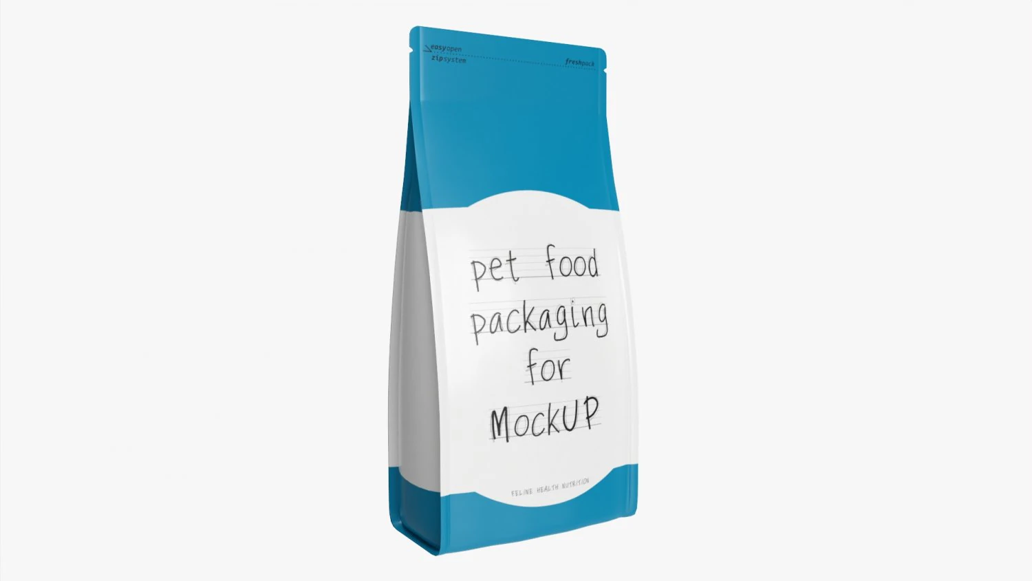 Pet Food Packaging 02 3D Model .c4d .max .obj .3ds .fbx .stl .blend