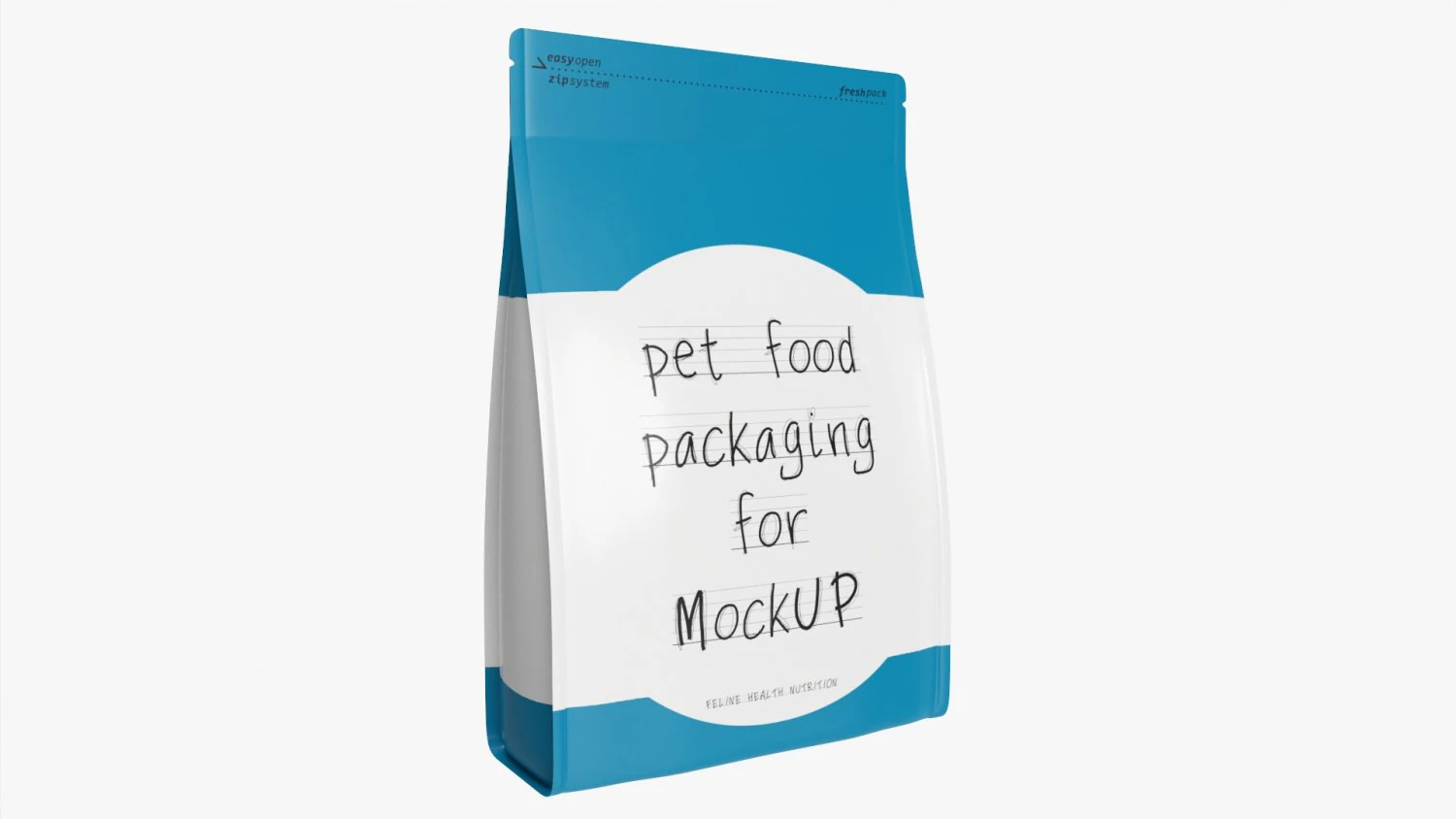 Pet Food Packaging 03 3D Model .c4d .max .obj .3ds .fbx .stl .blend