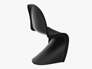 Cadeira de pl&aacute;stico empilh&aacute;vel Modelo 3D