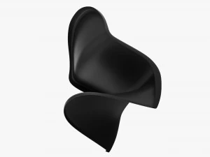 Cadeira de pl&aacute;stico empilh&aacute;vel Modelo 3D