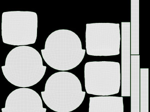 Rattan Furniture Set 01 3D 모델