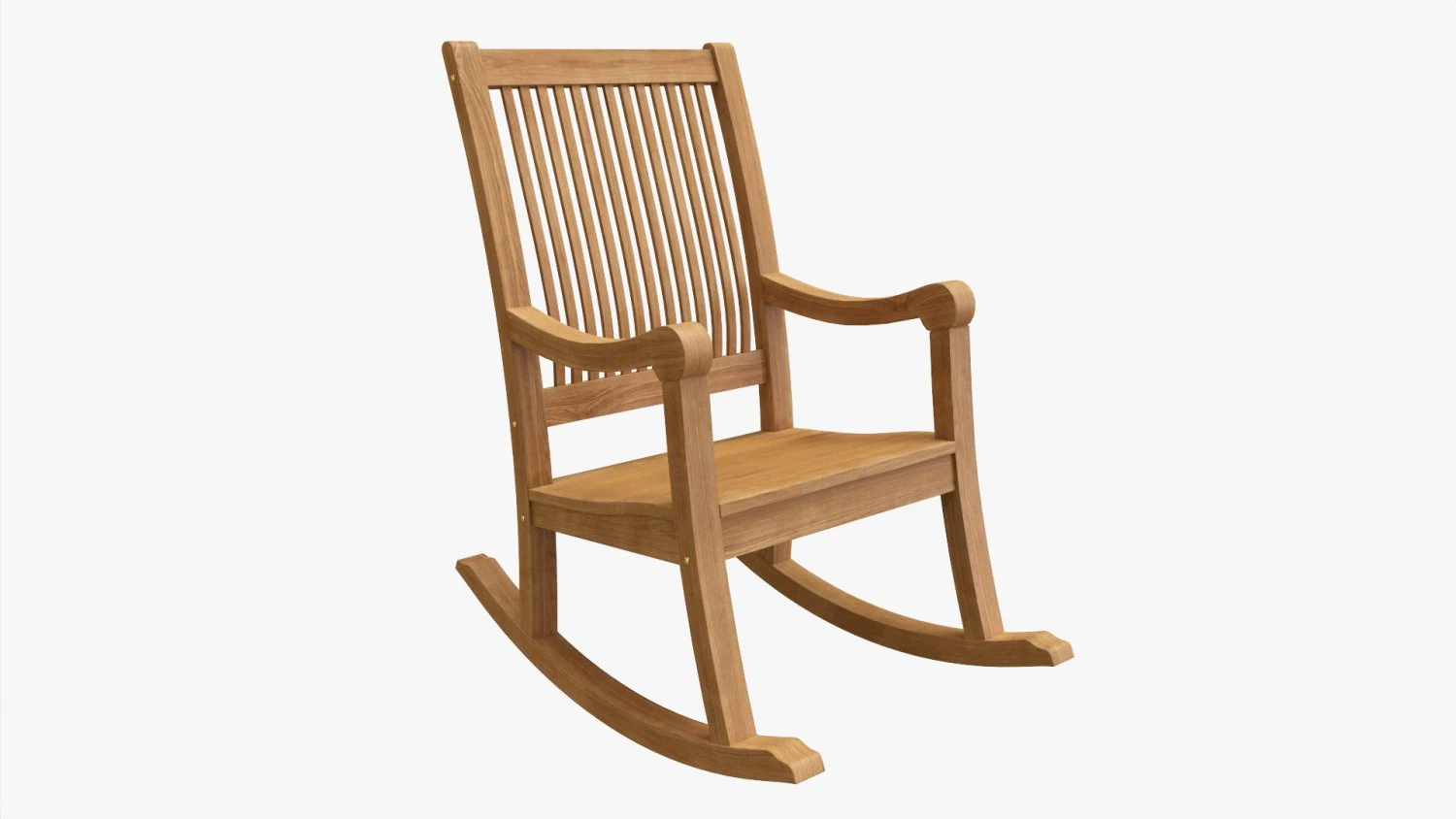 Rocking Chair 02 3D Model .c4d .max .obj .3ds .fbx .stl .blend 