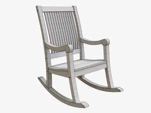 Rocking Chair 02 3D Model