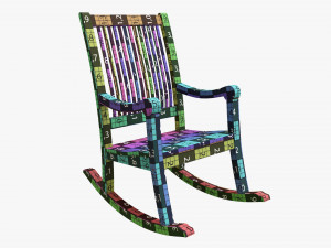 Rocking Chair 02 3D Model