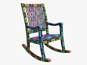 Rocking Chair 02 3D Model