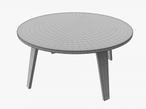Round Coffee Table 02 3D Model