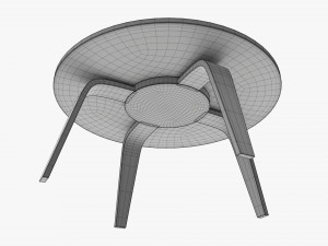 Round Coffee Table 02 3D Model