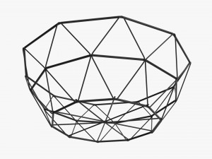 Round Wire Serving Basket 3D 模型