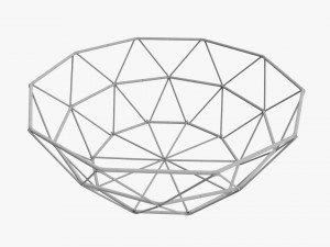 Round Wire Serving Basket 3D 模型