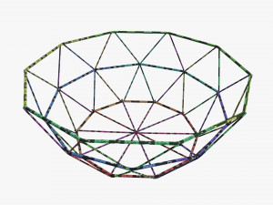Round Wire Serving Basket 3D 模型
