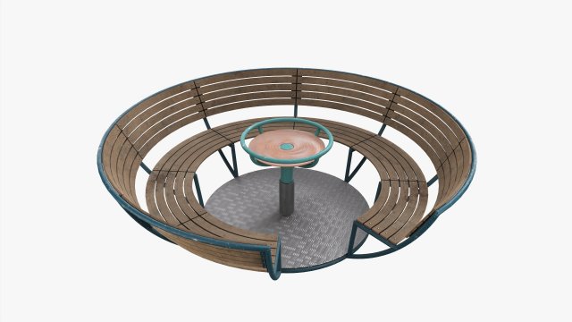 Roundabout Bench 01 Modelo 3D .c4d .max .obj .3ds .fbx .stl .blend 