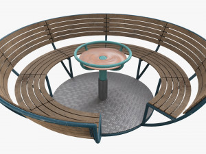 Roundabout Bench 01 Modelo 3D