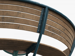 Roundabout Bench 01 Modelo 3D
