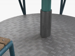 Roundabout Bench 01 Modelo 3D