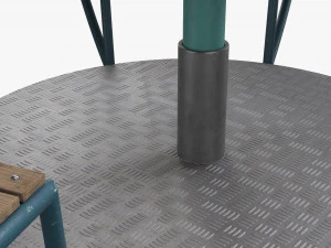 Panchina della rotonda 01 Modello 3D