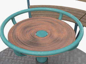 Roundabout Bench 01 Modelo 3D