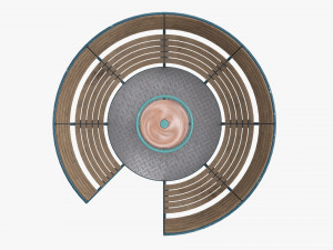 Roundabout Bench 01 Modelo 3D