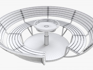 Roundabout Bench 01 Modelo 3D