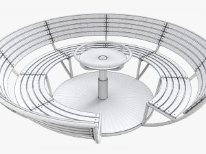 Panchina della rotonda 01 Modello 3D