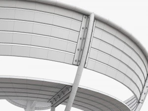 Panchina della rotonda 01 Modello 3D