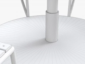 Panchina della rotonda 01 Modello 3D