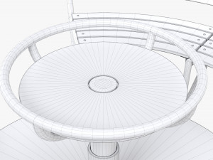 Roundabout Bench 01 Modelo 3D