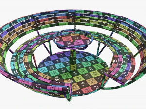 Panchina della rotonda 01 Modello 3D