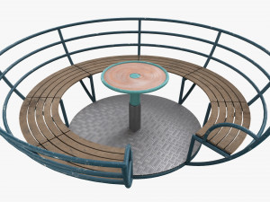 Roundabout Bench 02 3D मॉडल