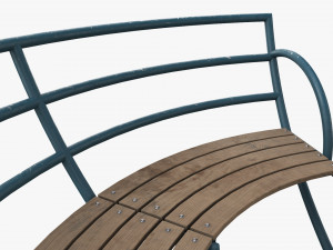 Roundabout Bench 02 3D मॉडल