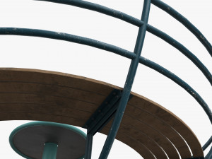 Roundabout Bench 02 3D मॉडल